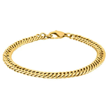 Armbånd blank - Forgyldt Stål fra Son Of Noa