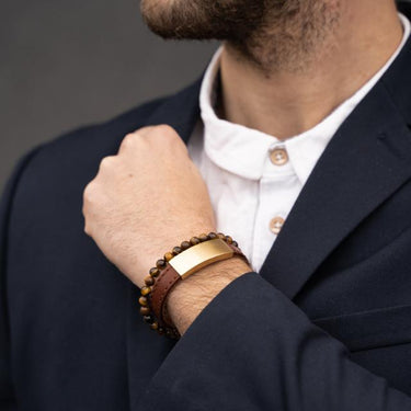 Kugle armbånd - Yellow Tiger Eye