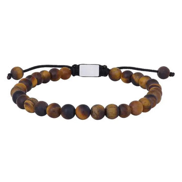 Mat kugle armbånd - Yellow Tiger Eye fra Son Of Noa