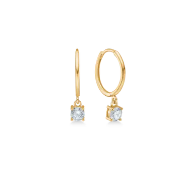 8 kt. creol m. zirk. fra Mads Z White Label Guld