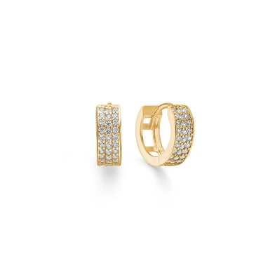 Rio Creoler m. Zirkonia - 8 kt. Guld fra Mads Z White Label Guld