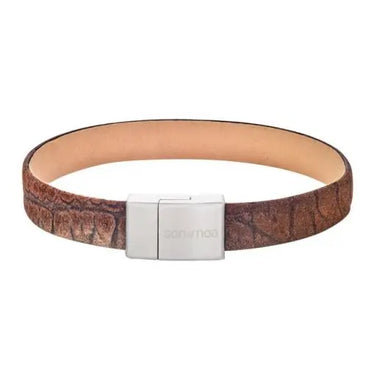Læderarmbånd - Brun/Stål fra Son Of Noa