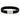 Armbånd sort kalveskind 21 cm - Stål fra Son Of Noa