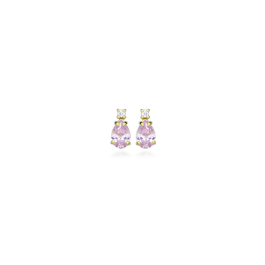 Pink Nano Ørestikker - 8 kt. Guld fra Gold Essentials by Plaza