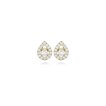 Princess Drop Øreringe - 8 kt. Guld fra Gold Essentials by Plaza