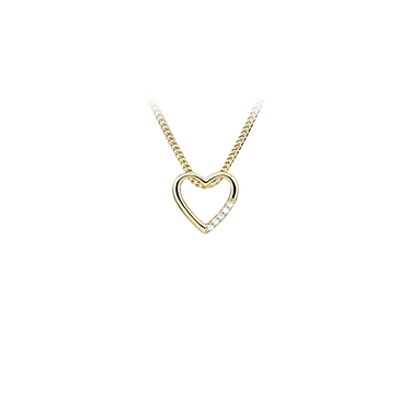 Heart Vedhæng - 8 kt. Guld fra Gold Essentials