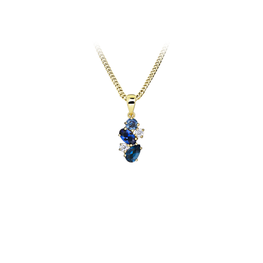 Blue Collection Vedhæng - 8 kt. Guld fra Gold Essentials