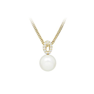 Laney Pearl halskæde - 8 kt. fra Gold Essentials by Plaza