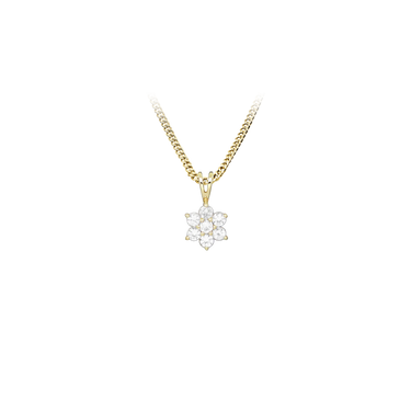 Sparkle star halskæde - 8 kt. fra Gold Essentials by Plaza