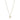 Marguerit collier m. hjerte 1x5 mm - Forgyldt fra Lund Copenhagen