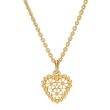 Collier med kuglehjerte fra Lund Copenhagen