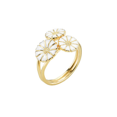 Marguerit ring - Forgyldt