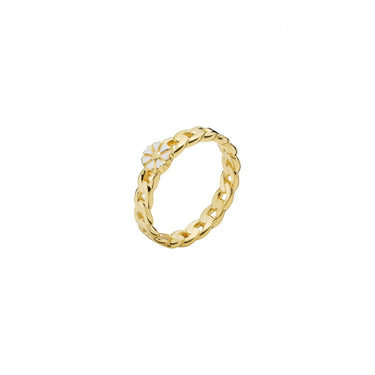 Marguerit panser ring - Forgyldt fra Lund Copenhagen