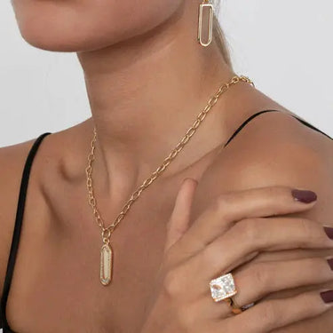 Capizzi Grande halskæde - Forgyldt fra Sif Jakobs Jewellery