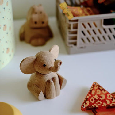 Elefant Figur 8 cm - Træ