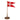Flagstang 39 cm - Træ