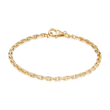 Anker Facet Armbånd 1,0 - 8 kt. Guld fra Gold Essentials by Plaza