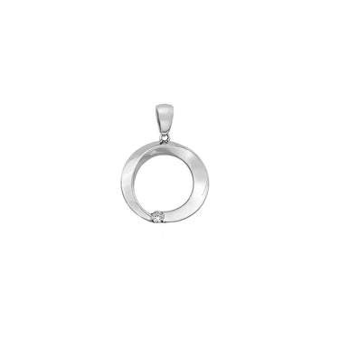 Simple cirkel halskæde - Sølv fra Silver Essentials by Plaza