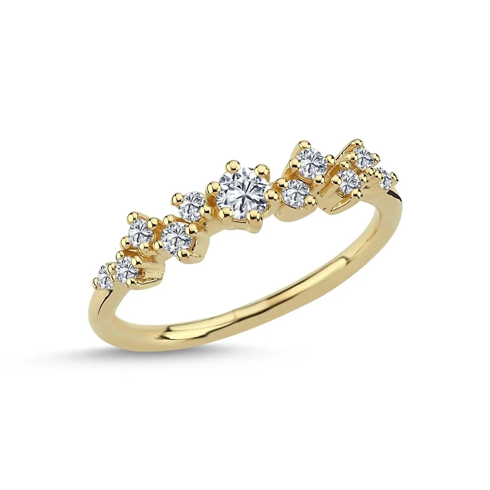 Twinkle Ring m. 0,26 ct. W/SI - 14 kt. fra Nuran