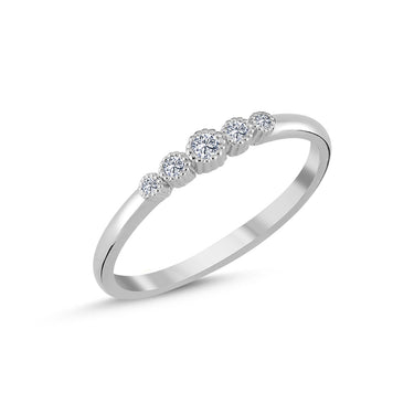 ATHENE Ring m.  0,08ct. - 14 kt. Hvidguld