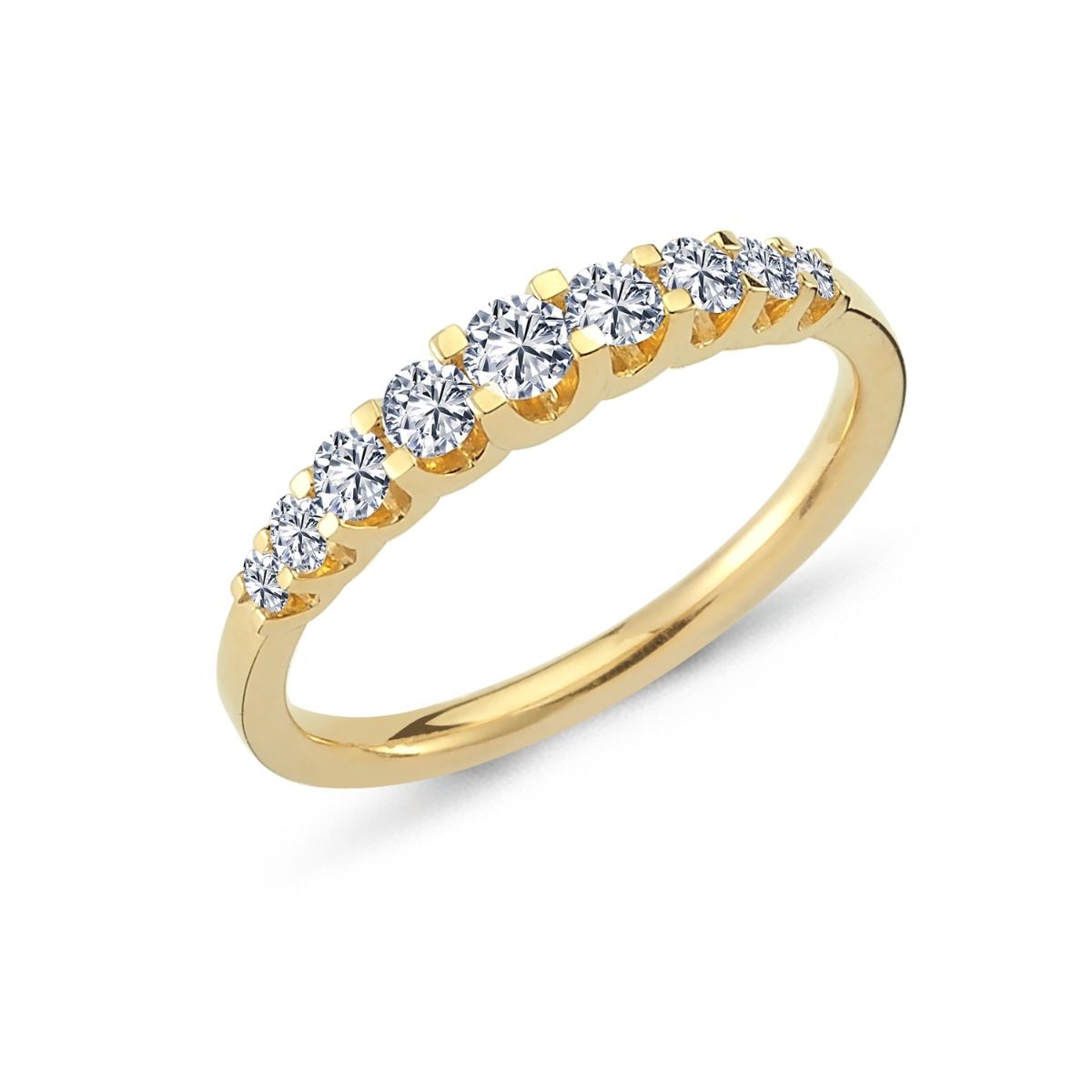 14kt. EMPIRE ring med 0,43ct. W-si