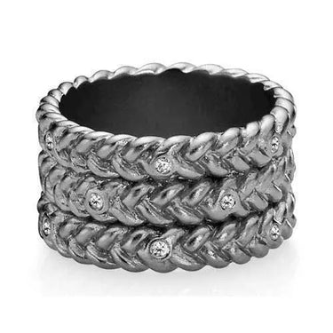 Ring flettede hjerter i mat so fra Izabel Camille