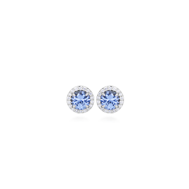 Blue Princess Ørestikker - Sølv fra Silver Essentials by Plaza