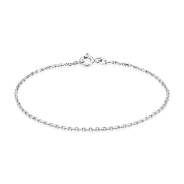 Anker Facet Armbånd 0,50 - 14 kt. Hvidguld
