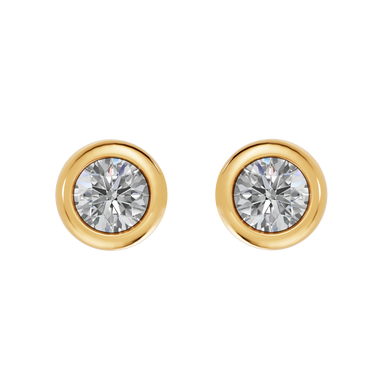 Round 0,15 ct. ørestikker  - 14 kt. Guld