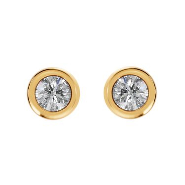 Round 0,50 ct. ørestikker  - 14 kt. Guld