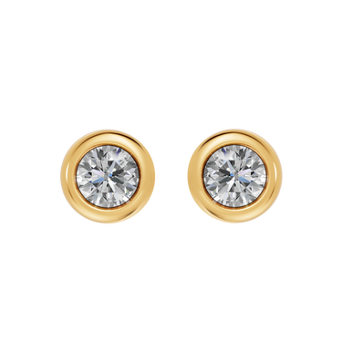 Round 0,60 ct. ørestikker  - 14 kt. Guld