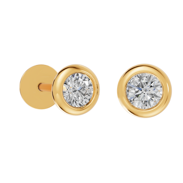 Round 0,30 ct. ørestikker  - 14 kt. Guld