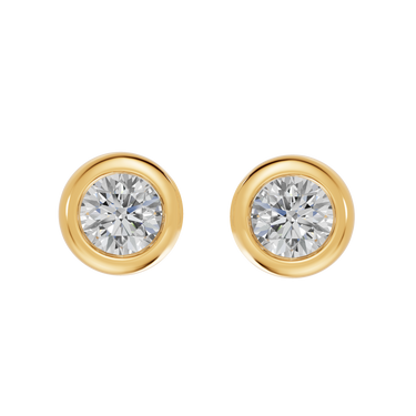 Round 0,30 ct. ørestikker  - 14 kt. Guld
