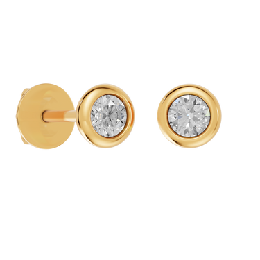 Round 0,40 ct. ørestikker  - 14 kt. Guld