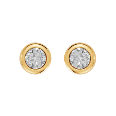 Round 0,40 ct. ørestikker  - 14 kt. Guld