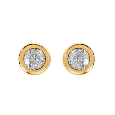 Round 0,20 ct. ørestikker  - 14 kt. Guld