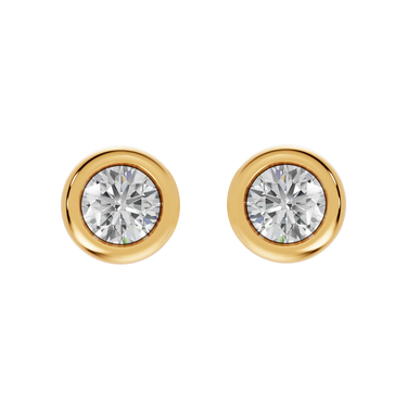Round 0,80 ct. ørestikker  - 14 kt. Guld