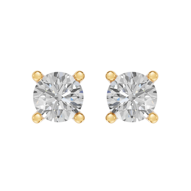 Square 0,80 ct. ørestikker  - 14 kt. Guld