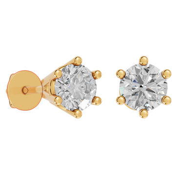 Star 0,40 ct. ørestikker  - 14 kt. Guld