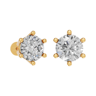 Star 0,50 ct. ørestikker  - 14 kt. Guld