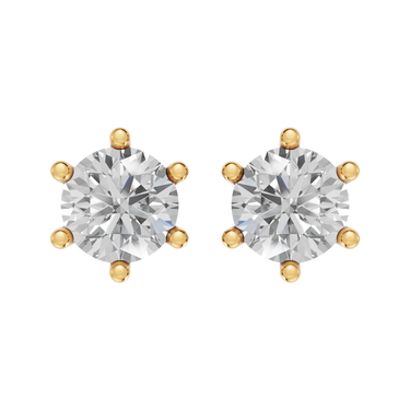 Star 0,50 ct. ørestikker  - 14 kt. Guld