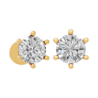 Star 0,60 ct. ørestikker  - 14 kt. Guld