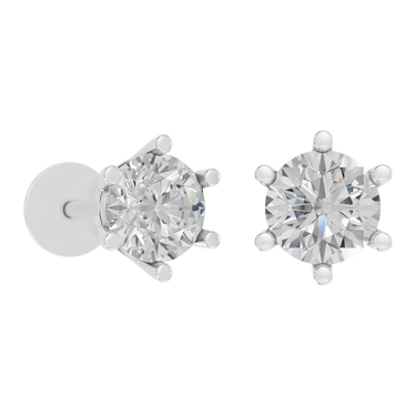 Star 0,80 ct. ørestikker  - 14 kt. Hvidguld