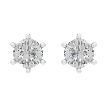 Star 0,80 ct. ørestikker  - 14 kt. Hvidguld