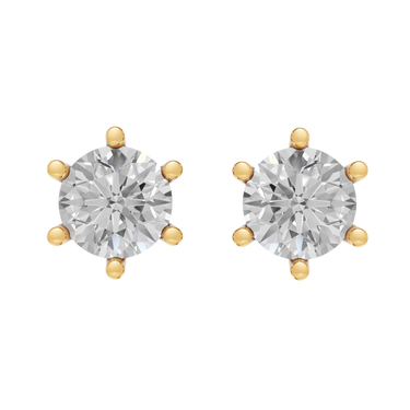 Star 0,80 ct. ørestikker  - 14 kt. Guld