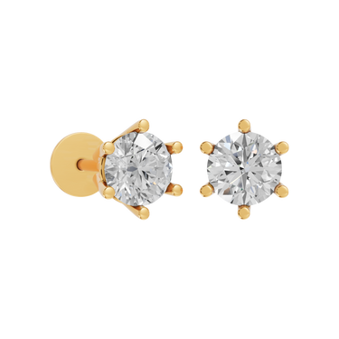 Star 1,00 ct. ørestikker  - 14 kt. Guld