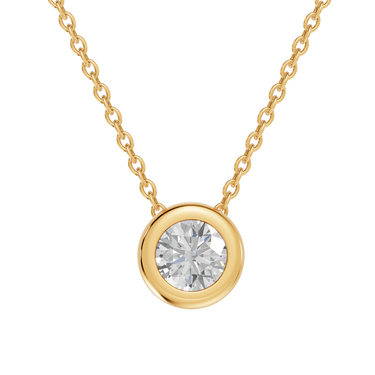 Round 0,40 ct. vedhæng  - 14 kt. Guld