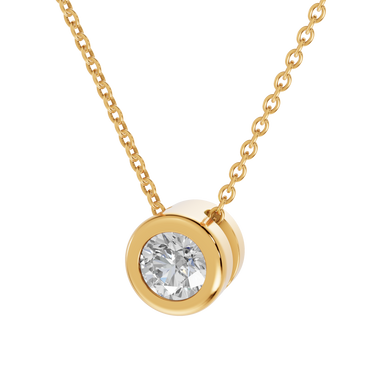 Round 0,40 ct. vedhæng  - 14 kt. Guld
