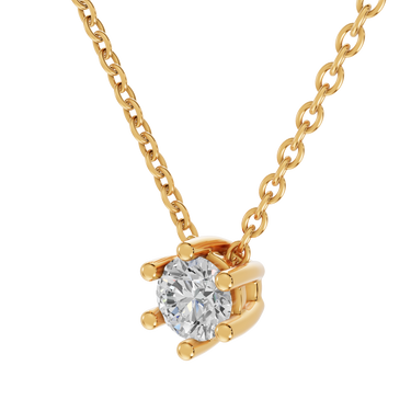 Star 0,10 ct. vedhæng  - 14 kt. Guld