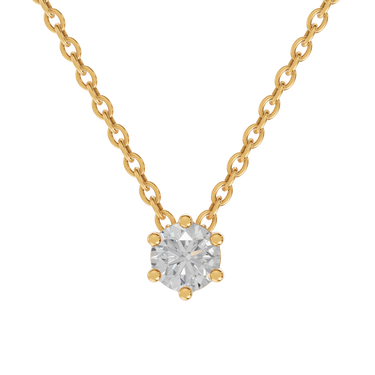 Star 0,15 ct. vedhæng  - 14 kt. Guld